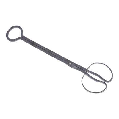 锻打圆口竹鼠夹铁钳子安防工具