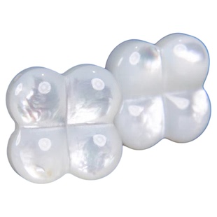 纯天然白蝶贝四叶草配件进口澳洲珍珠贝母配饰diy吊坠手链耳钉