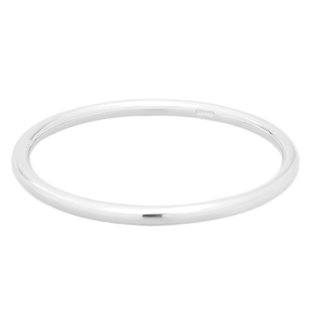 亮银阁光面圆银手镯9999足银圆环女款简约手环送妈妈老婆女友生日