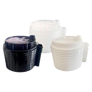 奶茶店90口径防漏连体盖 奶茶纸杯子塑杯通用 杯子盖防漏PP小红心