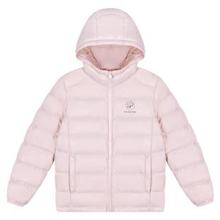 骆驼熊猫儿童轻薄羽绒服700蓬连帽男女童内胆冬季90鸭绒羽绒外套