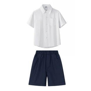 六一儿童演出服男女通用学院风校服夏短袖衬衫朗诵合唱服制服套装