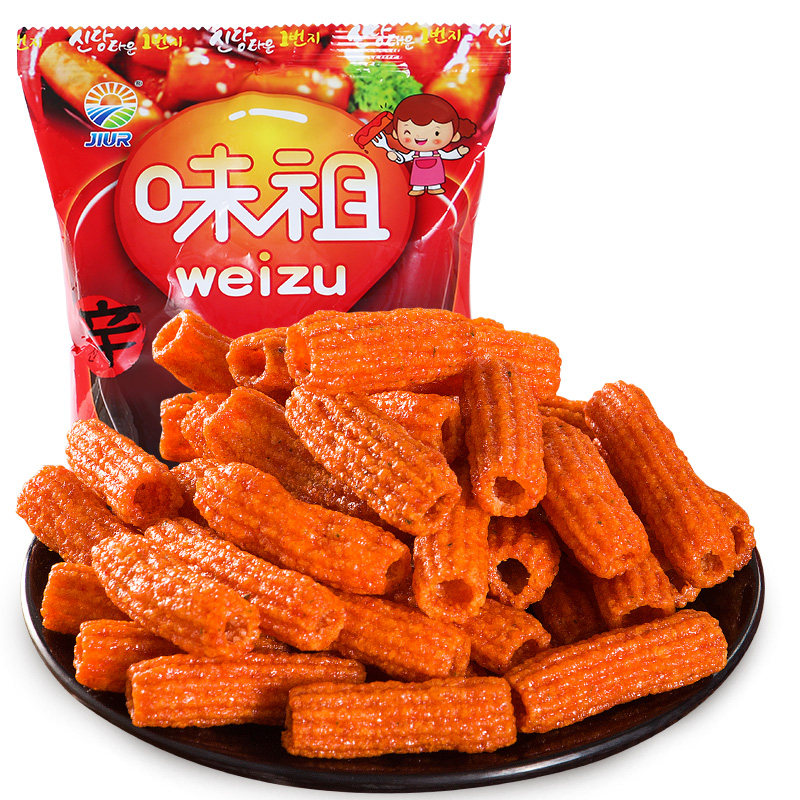 韩国进口香辣甜辣牌炒年糕膨化