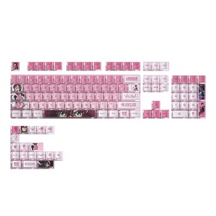 EVA新世纪福音战士真希波四面透键帽五面热升华OEM高度PBT狼蛛F87