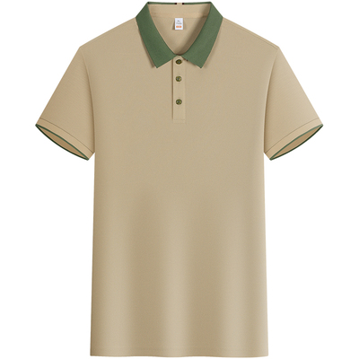 POLO衫定制LOGO刺绣短袖工装T恤