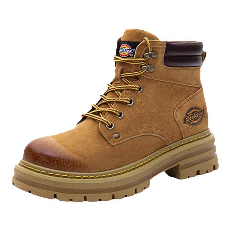 曾可妮同款Dickies厚底马丁靴女春秋户外复古工装靴子情侣大黄靴