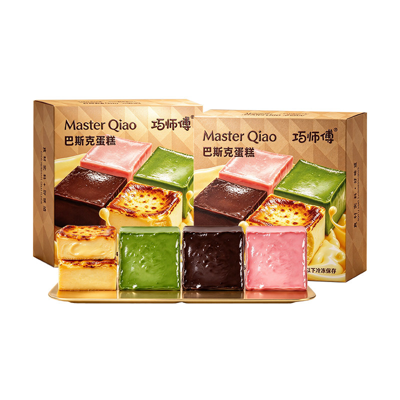 巧师傅四拼方形巴斯克动物奶油