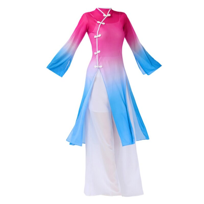 新款秧歌服广场舞服装中国风练功服舞蹈表演演出服古典风修身