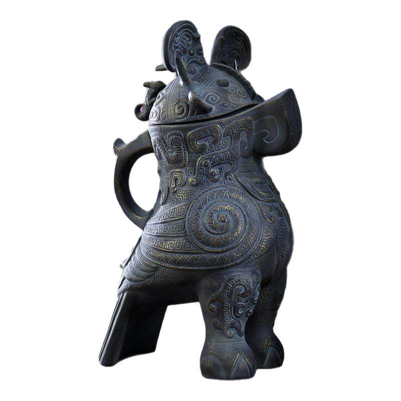 仿青铜器酒瓶景德镇手工制作复古