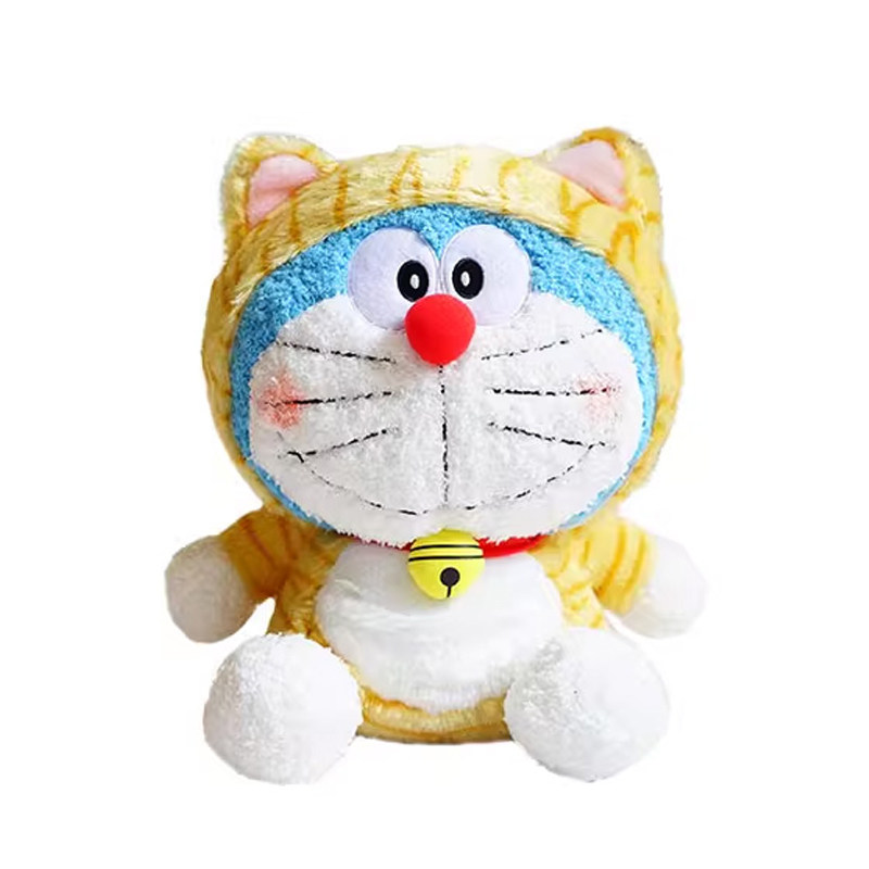 日本doraemon正版机器猫老虎叮当猫哆啦a梦大号公仔玩偶毛绒玩具