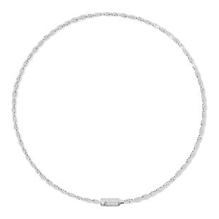 ZUOZUOSTUDIO S925银两股编织项链女小众设计高级感锁骨链颈链圈