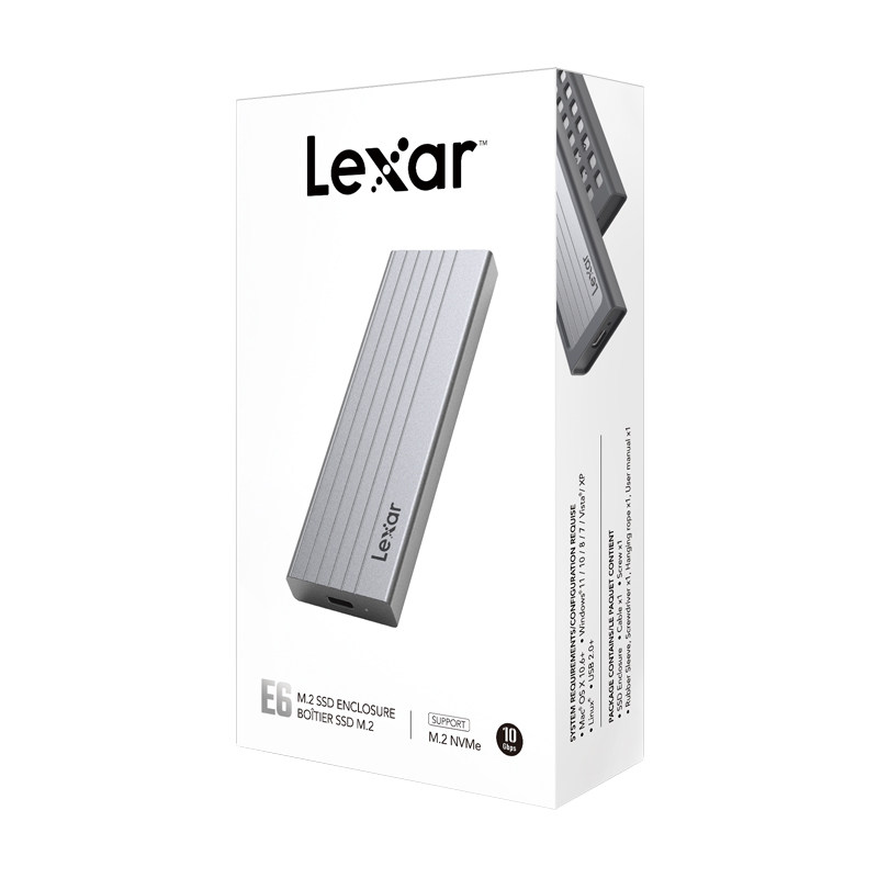 【顺丰包邮】雷克沙1t硬盘盒 Type-C金属固态移动硬盘盒 NVME协议 USB3.2高速传输 大容量2T高速SSD