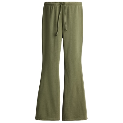 HM女装裤子2025秋季新款休闲时尚微喇低腰修身运动长裤1261223