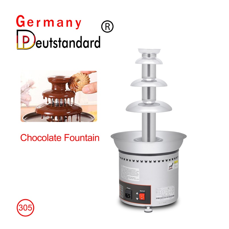 商用四层巧克力喷泉机 小型朱古力喷泉小设备 加热巧克力喷泉机器