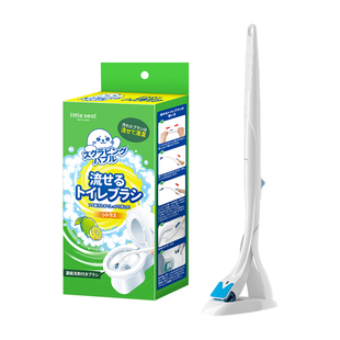 日本一次性可溶解马桶刷家用无死角2025新款洗厕所卫生间清洁神器