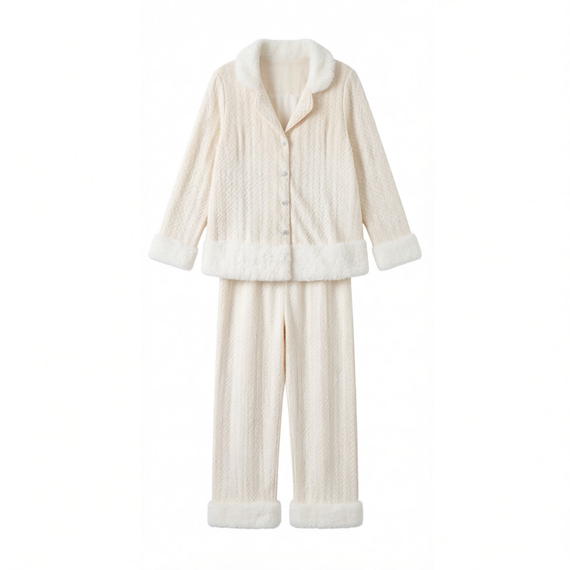 吊带睡衣三件套加厚加绒家居服