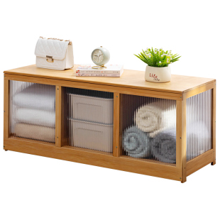 飘窗收纳柜阳台储物柜子杂物柜防晒地柜空间利用置物架榻榻米炕柜