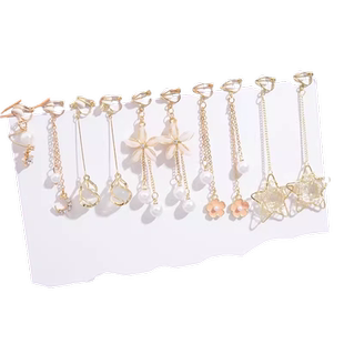 耳夹无耳洞女新款高级感耳挂耳饰耳钉耳环耳骨夹儿童无洞夏季耳坠