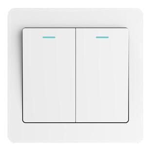 国际电工家用86型墙壁灰色双开双控开关插座面板 一开五孔usb暗装