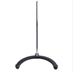 三足铁架台方座铁板搅拌器支架铸铁滴定台弧形铁方台架实验室器材