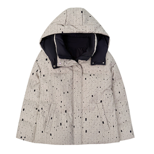 梵朵大码女装9002冬季时尚休闲连帽保暖羽绒服小个子显瘦短款外套