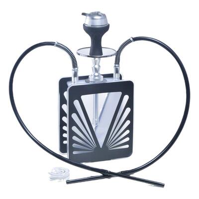 云南阿拉伯水烟双管带灯烟壶酒吧KTV大烟雾水烟壶hookah shisha