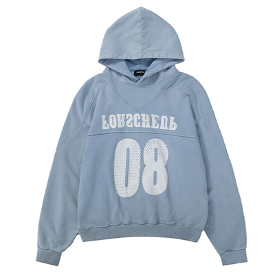 0123start 美式复古水洗做旧套头连帽卫衣女宽松慵懒风情侣装外套