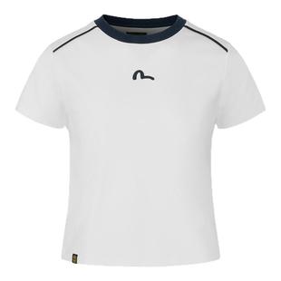 EVISU福神 女士海鸥刺绣短袖T恤2ESHTW5TS4048SLCT