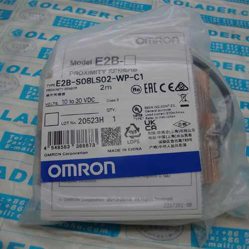 议价OMRON欧姆龙 接近开关 E2B-S08LS02-WP-C1 2M  M8 NPN长管 正