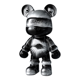 纯手工DIY流体暴力熊抖音系潮玩手办创意摆件客厅卧室玄关ins风格