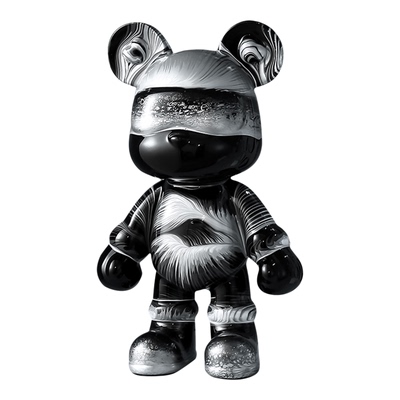 纯手工DIY流体暴力熊摆件