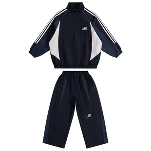 男童韩版春季套装2026新款潮中大童男孩春秋休闲外套两件套儿童装