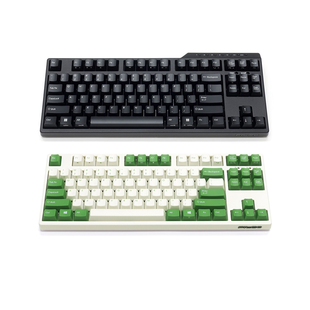 斐尔可FILCO圣手三代忍者87键蓝牙有线双模3X粉色奶酪绿机械键盘
