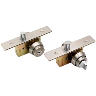 恒驰地弹门有框门隐形门锁暗装地锁铝合金包框门锁带框玻璃门地锁