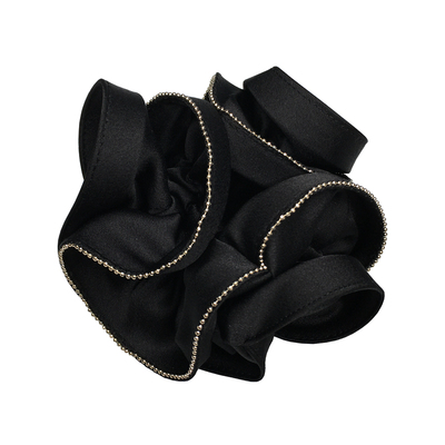 发圈女缎面双层布艺新款时尚个性