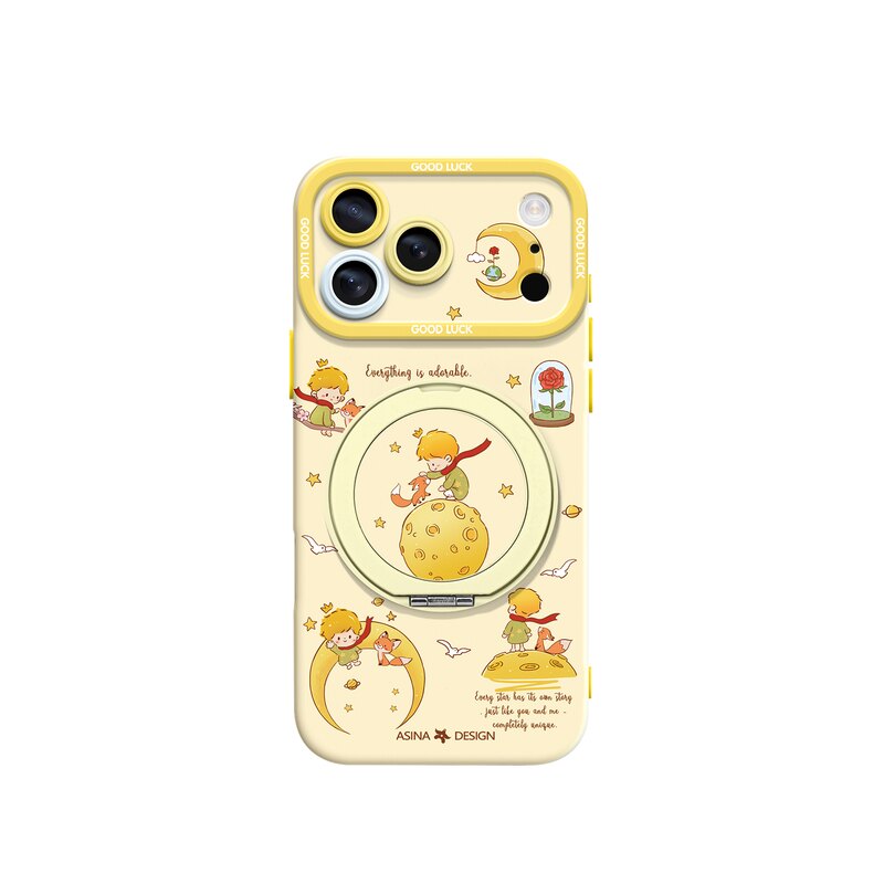 小王子星球适用iPhone17Promax手机壳新款苹果16Pro磁吸带支架套Bo5液态硅胶支点ip15高级感14可爱13pm全包女
