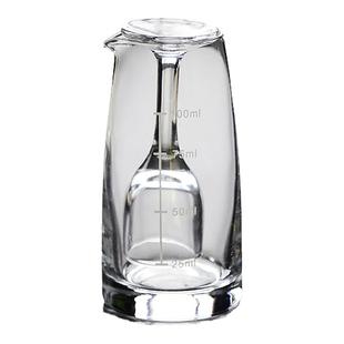 二两分酒器家用白酒杯套装酒具一壶一杯小号一口高脚烈酒杯带刻度