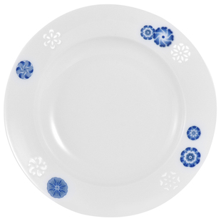 景德镇官方陶瓷无铅釉中餐具套装白瓷碗盘创意青花玲珑碗碟可微波