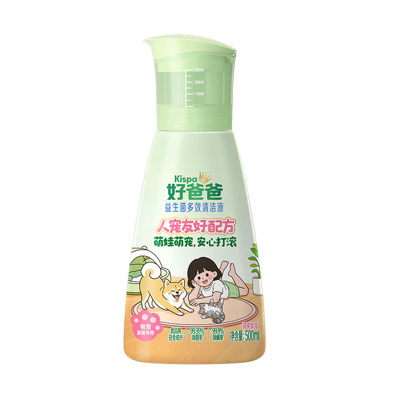 好爸爸地板清洁剂宠物母婴友好拖地清洗除菌液洗地机地板家庭专用