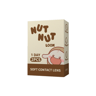 【试戴专属】坚果力日抛美瞳坚韧泪光珍珠蝶翼琥珀蝶翼热卖2片装
