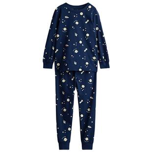 HM童装男童套装冬季柔软棉质印花汗布睡衣套装1234973