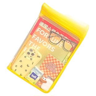 加厚出勤包大容量学生A4文件袋透明手提袋课本试卷收纳拉链文件包