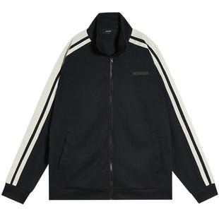 里夫斯同款准者针织华夫格外套男女春秋新款情侣美式复古宽松上衣