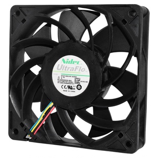 Nidec暴力12025 12V 1.8A服务器双滚珠PWM风扇W12T12BS1M7-20Z041