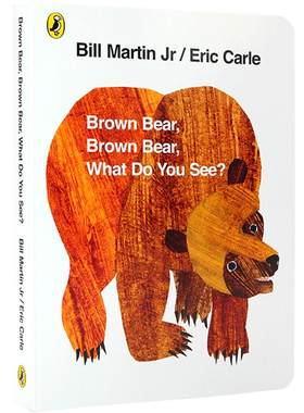 brownbear棕色的熊英文原版绘本
