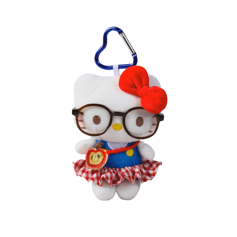 正版HelloKitty毛绒挂件凯蒂猫包包小挂饰可爱书包装饰钥匙扣公仔