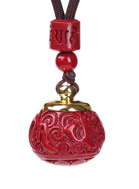 朱砂本命年福字吊坠项链嘎乌盒