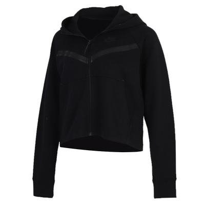 Nike/耐克正品春秋款女士针织连帽短款运动外套CW4299-010