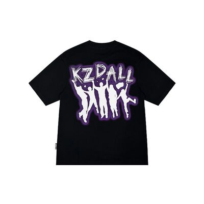 KZDALL涂鸦人影印花短袖T恤