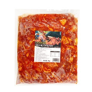 韩式春川铁板鸡肉块韩国饭店用冷冻半成品腌制调味鸡排生肉2kg